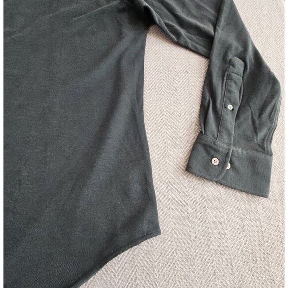 Dstrct & Row Casual Shirt Men's Size XL Hunter Green Long Sleeve Slim Fit NWT - Picture 2 of 16